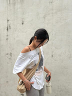 [ 店主推薦 - 現貨 ] ‘O’ Mesh Reversible Tote Bag ( 白色/黃色現貨 )