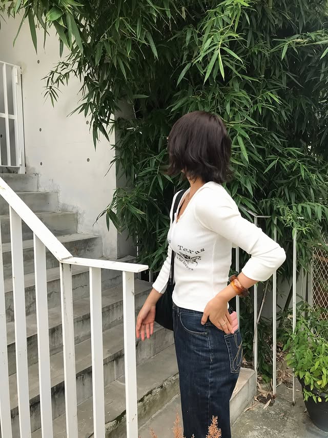 [ Pre-order ] Glowny Texas Waffle Long Sleeve