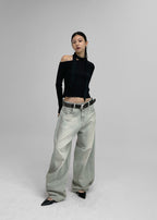 [ 現貨 ] 秋冬必入厚針織單膊側開上衣 Basil Unbalanced Shoulder Knit