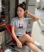 [ Pre-order ] Rockcake Check Heart Top