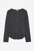 [ Pre-order ] Button Henley Neck Top
