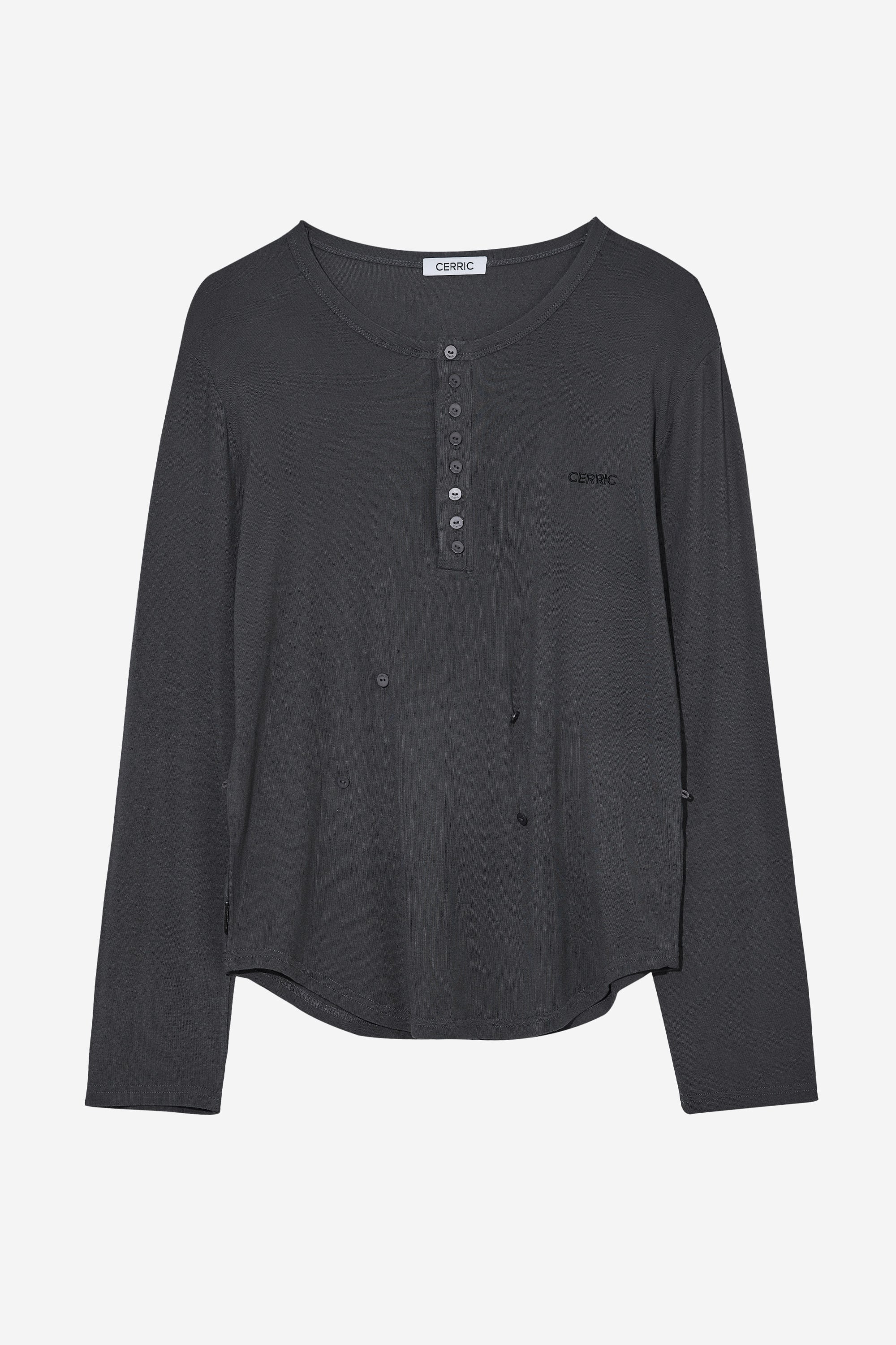 [ Pre-order ] Button Henley Neck Top
