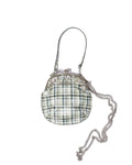 [ 現貨 ] Check Printed Frame Mini Bag ( Green )