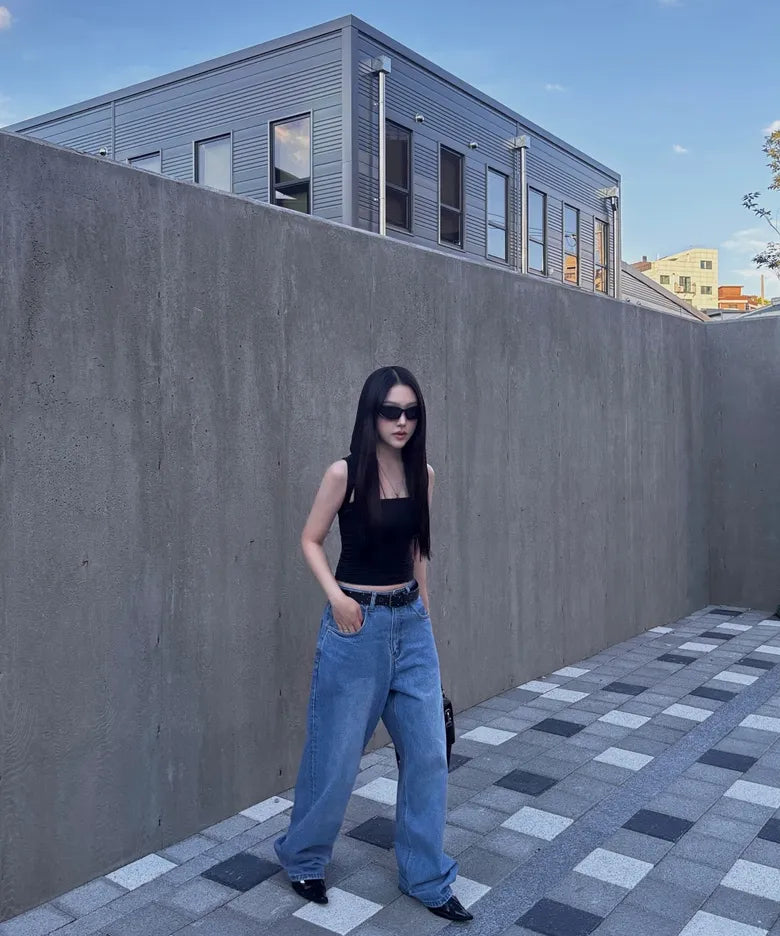 [ Jennie 同款 Pre-order ] Women Era Wide Fit Denim Pants