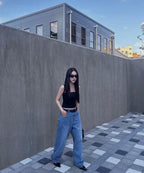 [ Jennie 同款 Pre-order ] Women Era Wide Fit Denim Pants