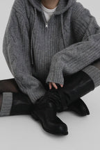 [ Pre-order ] Autumn Made Wool cable Hood Knit