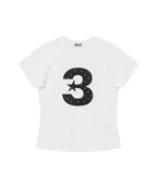[ Pre-order ] 3 logo Dot Slim Fit T-Shirt