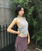 [ 店主極推 Pre-order ] PWC Button-up Jersey Halter Neck Top