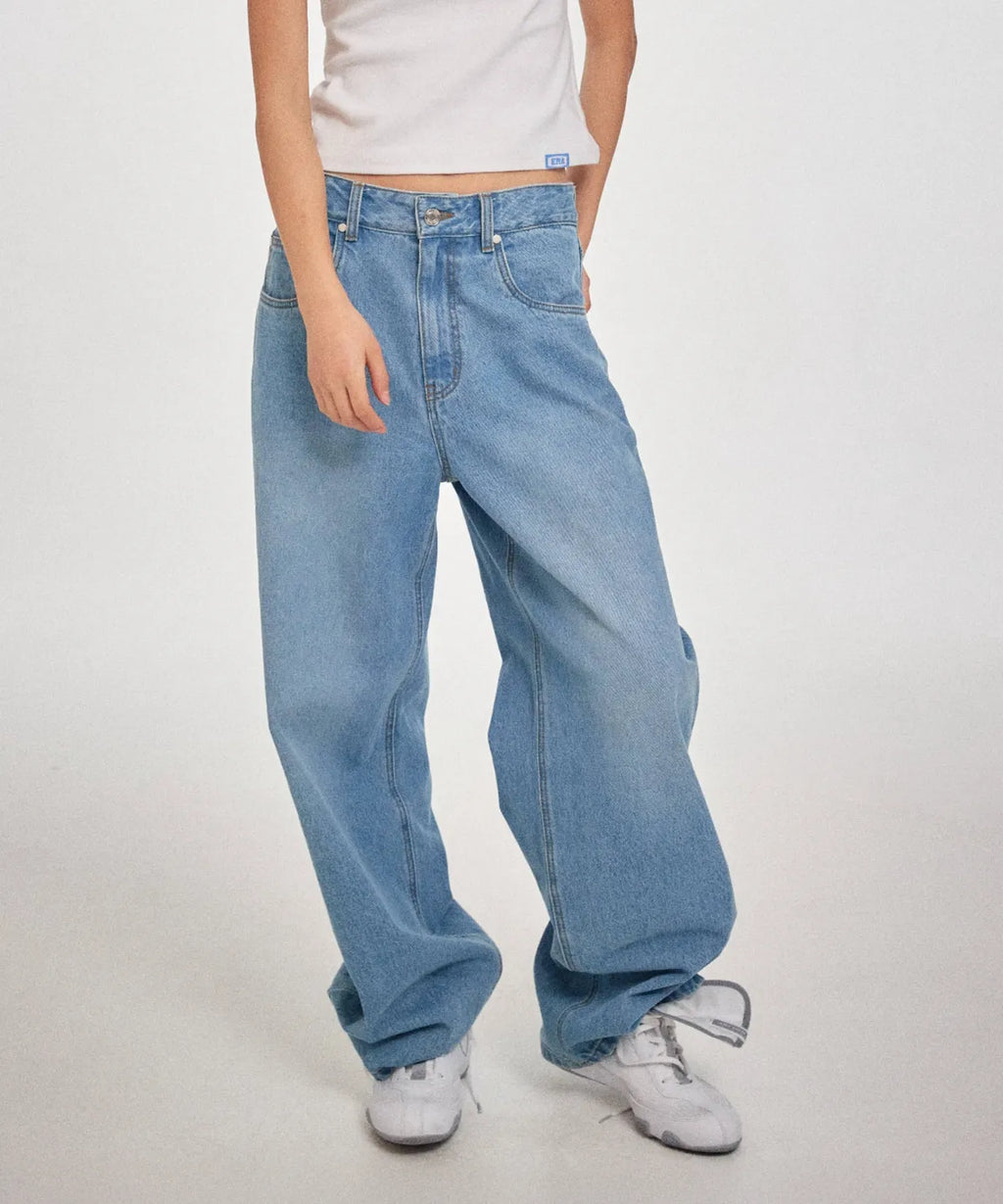 [ Jennie 同款 Pre-order ] Women Era Wide Fit Denim Pants