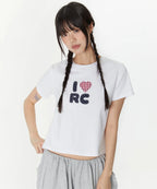[ Pre-order ] Rockcake Check Heart Top