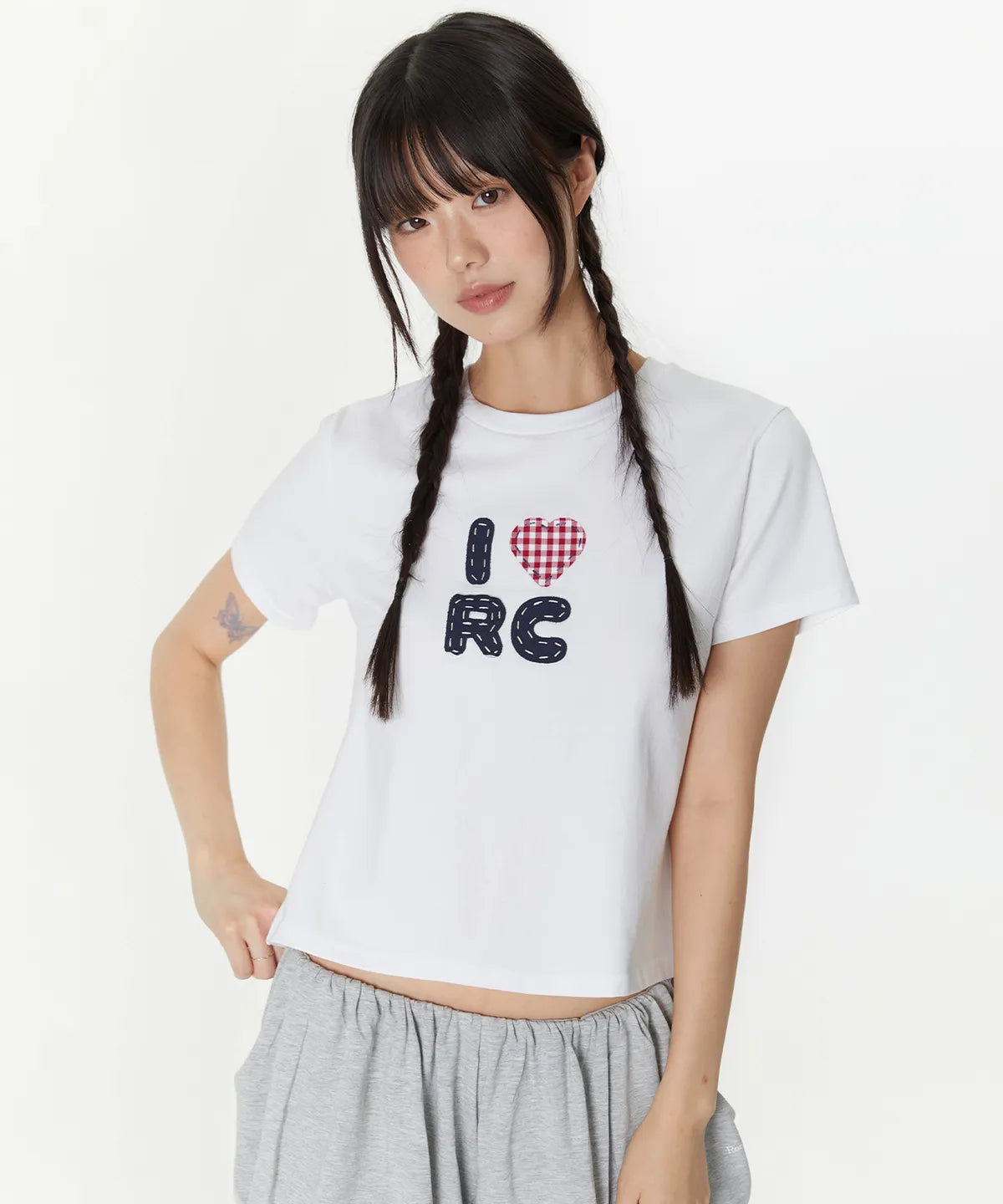 ★ROCKCAKE★ Check Heart Top Pre-order ] Rockcake Check Heart Top – lesson.zero