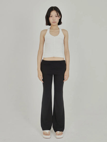 [ Pre-order ] AS Basic Shirring Folding Pants