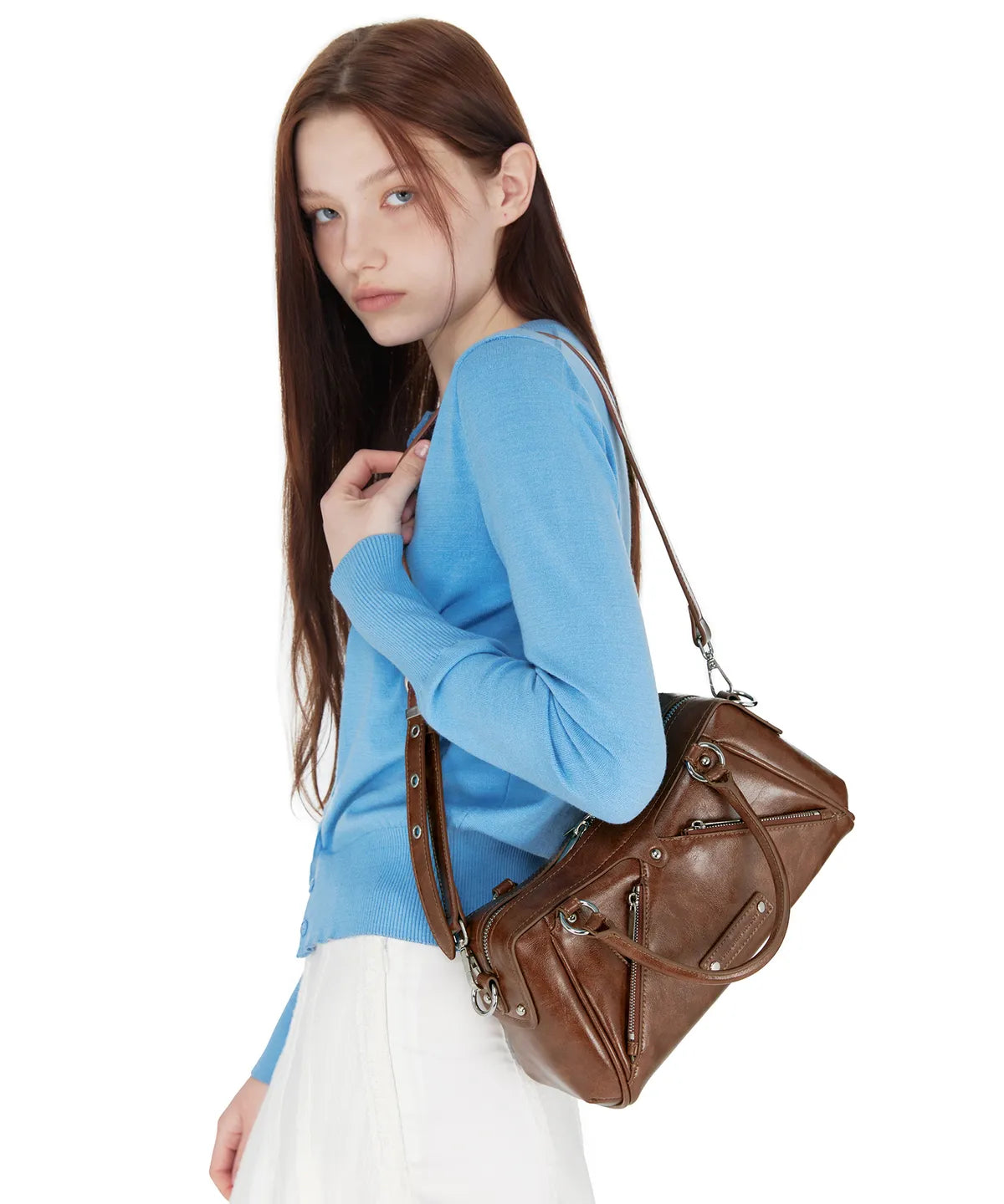 [ Pre-order ] Faux Leather Mini M.O.S Bag