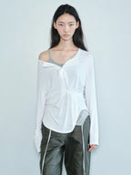 [ Pre-order ] Button Henley Neck Top