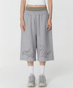 [ Pre-order ] Rockcake Check Layered Bermuda Sweat Shorts