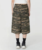 [ Pre-order ] Rockcake Camo Script Bermuda Sweat Shorts
