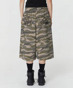 [ Pre-order ] Rockcake Camo Script Bermuda Sweat Shorts