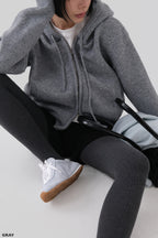 [ 已停產 ] Casual Knit Hood Zip-up