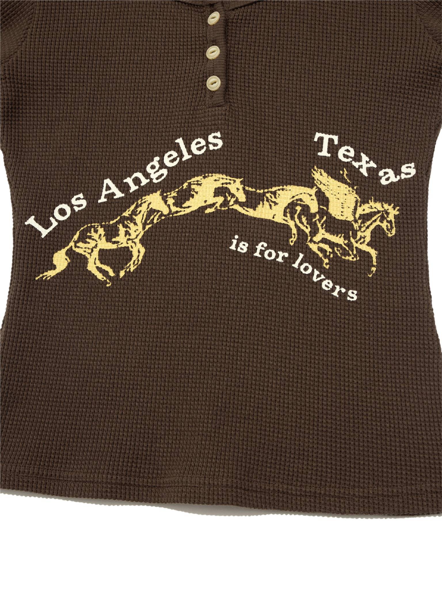 [ Pre-order ] Glowny Texas Waffle Long Sleeve