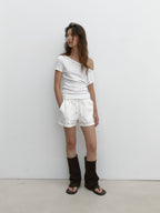 [ Pre-order ] Eyelet One Shoulder T