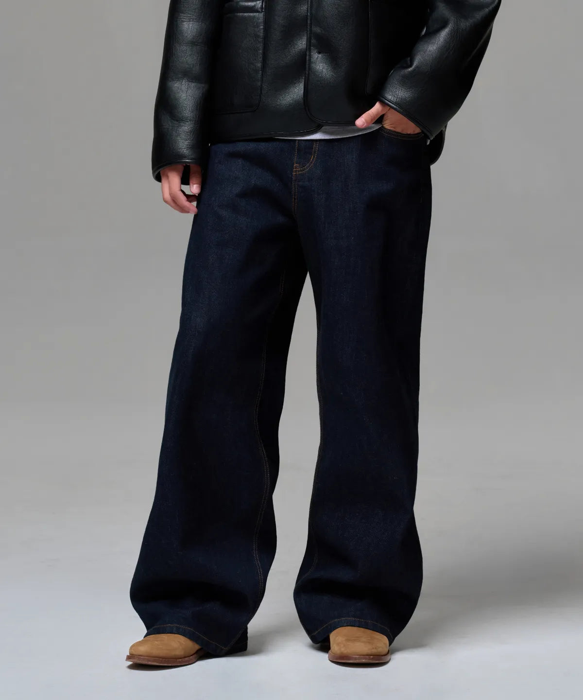 [ Pre-order ] Men Era Wide Fit Denim Pants