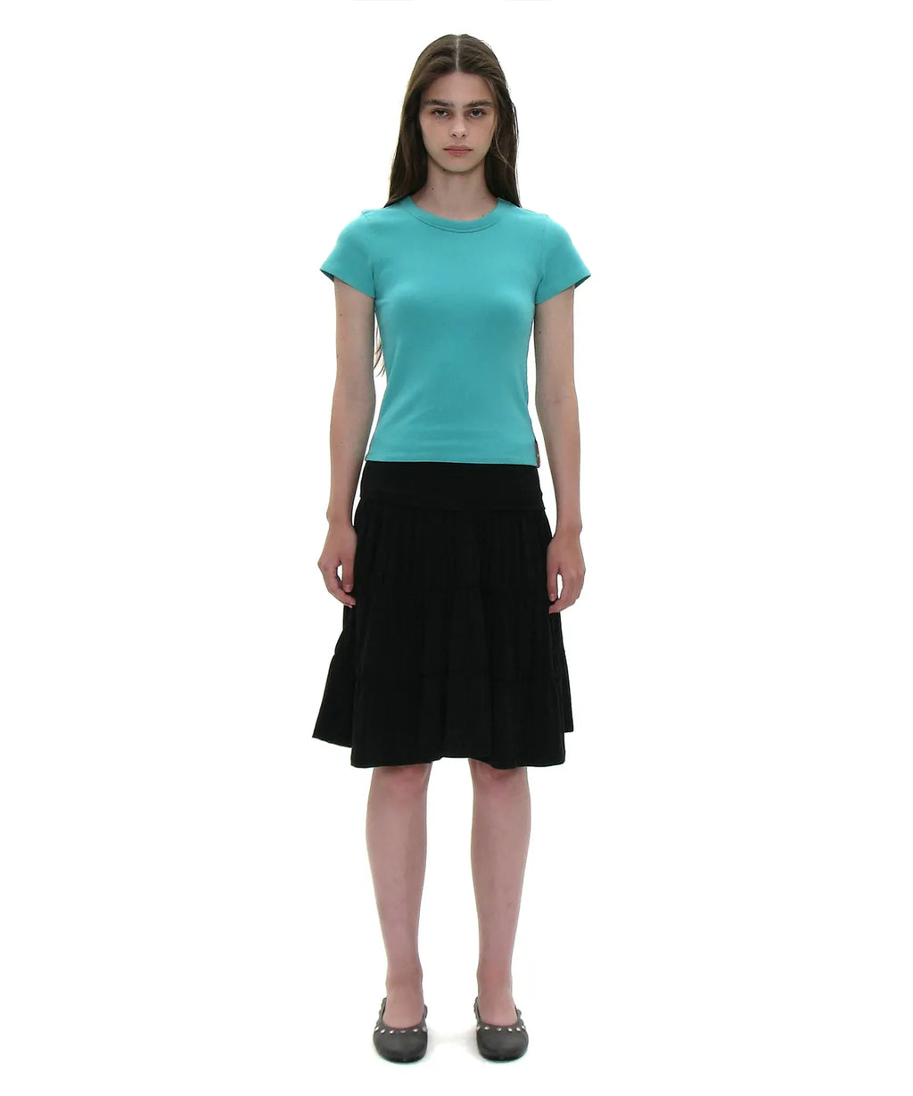 [ 店主推薦 Pre-order ] PWC Jersey Shirrimg Tiered Midi Skirt