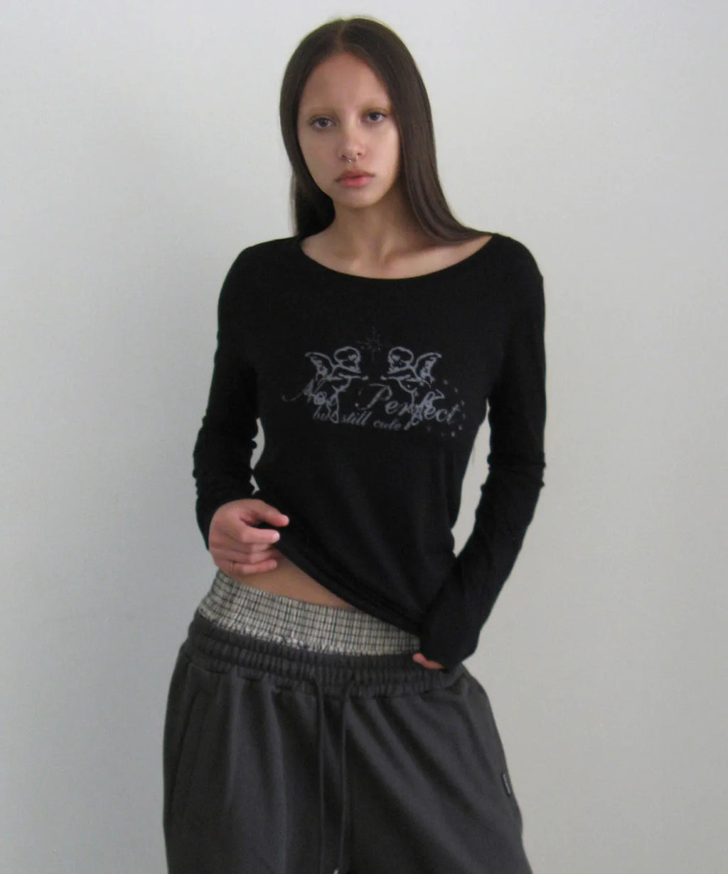 [ Pre-order ] Rockcake Angel Long Sleeve Top