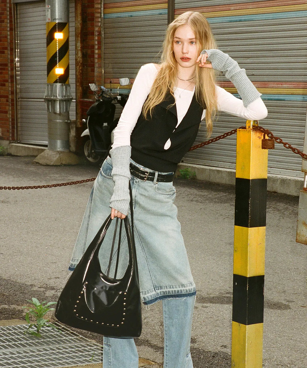 [ Pre-order ] KHIHO Stud Popo Bag