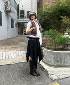 [ Pre-order ] Sculptor Faux Fur Zip-Up Vest