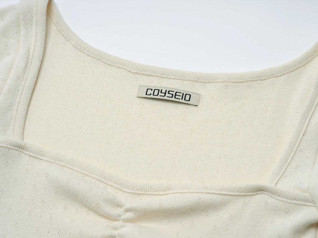 [ Pre-order ] Coyseio Punching Shirring Top