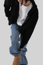 [ 已停產 ] Casual Knit Hood Zip-up