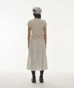 [ Pre-order ] Shirring Mid Skirt