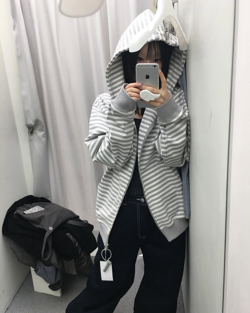 [ Pre-order ] TCM Stripe Hooded Zip-up
