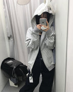 [ Pre-order ] TCM Stripe Hooded Zip-up