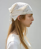 [ Pre-order ] Embroidered Lace Scarf