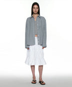 [ Pre-order ] PWC Lace Trim Tiered Mid Skirt