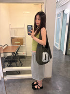 [ 店主推薦 - 白色現貨 ] Autumn Made 莫代爾棉質U領背心 Caesar U-Neck Sleeveless