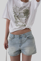 [ Pre-order ] Autumn Made Marina Denim Shorts ( L來港中 )