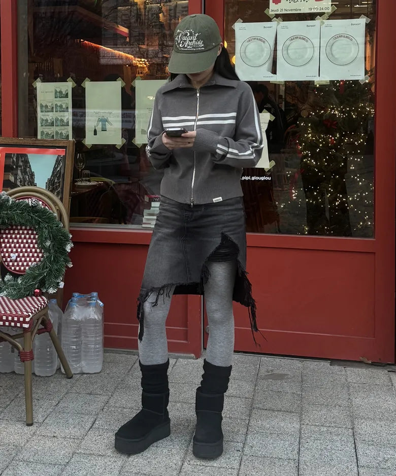 [ Pre-order ] Rockcake Sports 96 Full Zip Cardigan