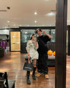 [ 現貨 ] Sculptor Off-Shoulder Cropped Sweatshirt