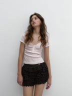 [ Pre-order ] Button Blush T