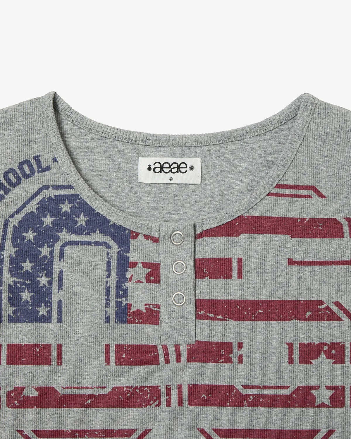 [ Pre-order ] USA Banner Henly Neck Tee