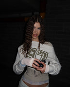 [ 現貨 ] Sculptor Off-Shoulder Cropped Sweatshirt