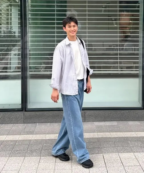 [ Pre-order ] Men Era Wide Fit Denim Pants
