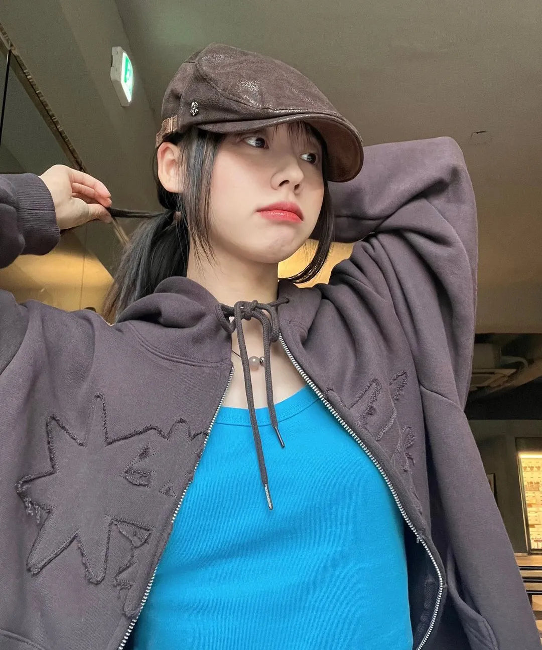 [ Pre-order ] 3 Star Logo Zip Hoodie