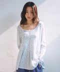 [ Pre-order ] Floral Tuck Longsleeve