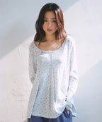 [ Pre-order ] Floral Tuck Longsleeve