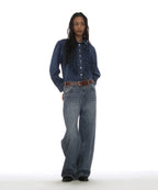[ Pre-order ] Classic Wide Leg Loose Jeans