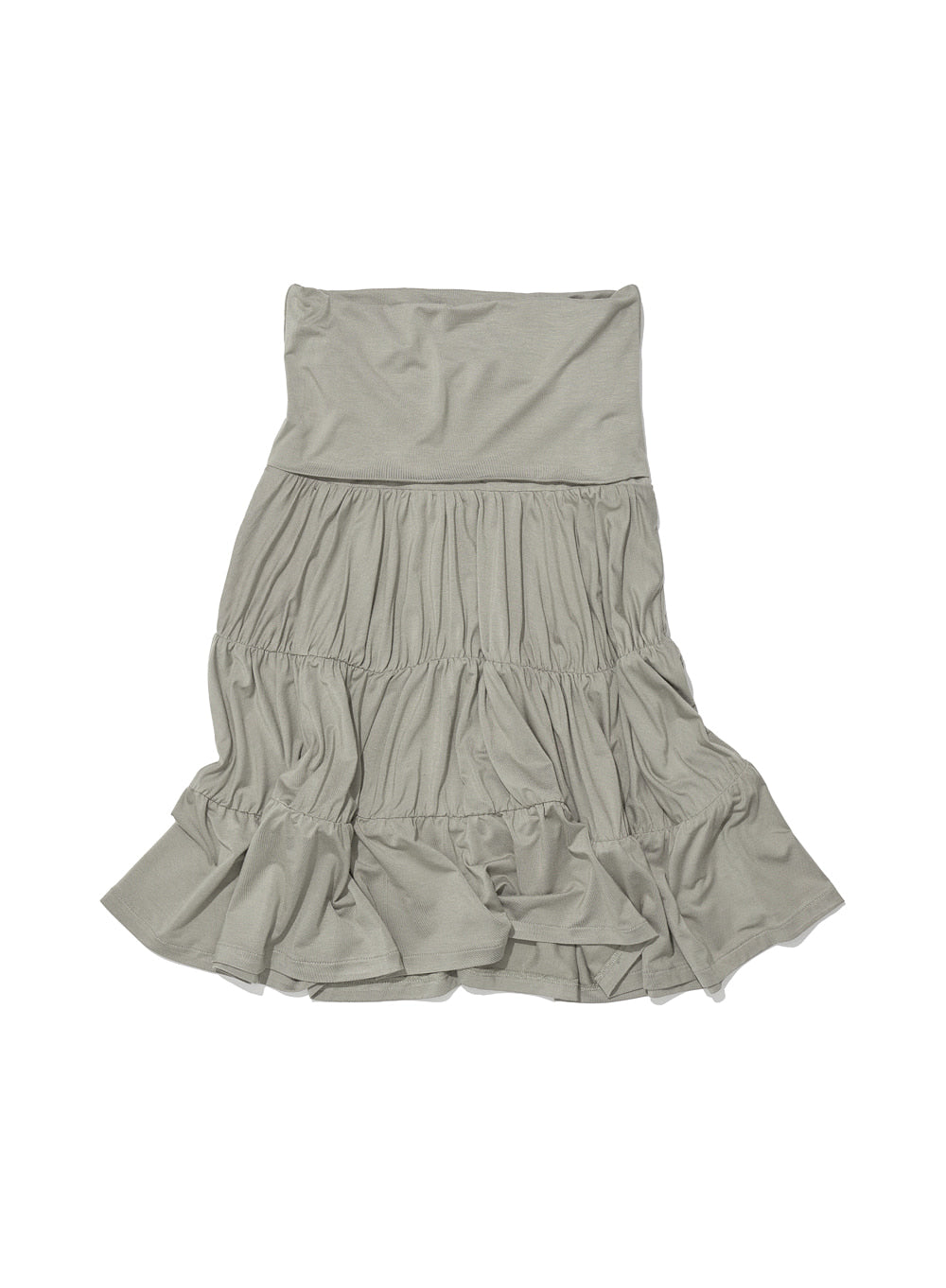 [ 店主推薦 Pre-order ] PWC JERSEY SHIRRING TIERED MIDI SKIRT