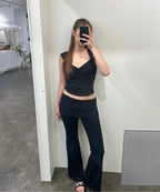 [ Pre-order ] AS Basic Shirring Folding Pants